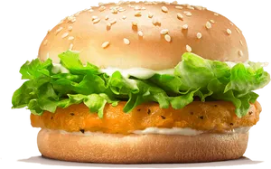 Burger King Chicken Sandwich PNG Image