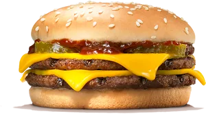 Burger King Classic Cheeseburger PNG Image