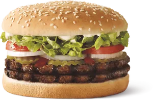 Burger King Whopper Sandwich PNG Image