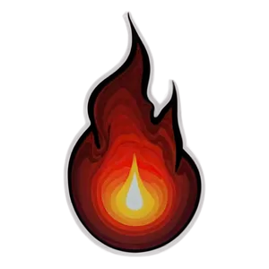 Burning Red Flames Design Png 06282024 PNG Image