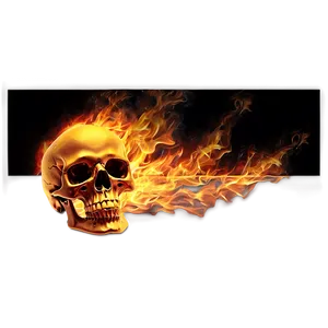 Burning Skull Graphic Png Wlm PNG Image