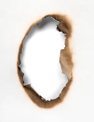 Burnt Paper Edge Hole PNG Image