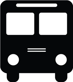 Bus Icon Simple Design PNG Image