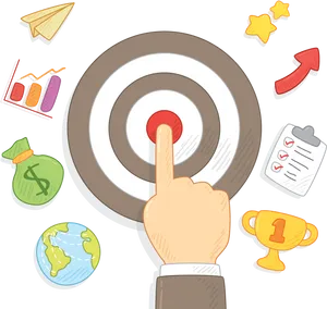 Business Goal Achievement Concept PNG