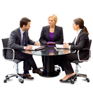 Business Meeting Discussion Png 06132024 PNG Image