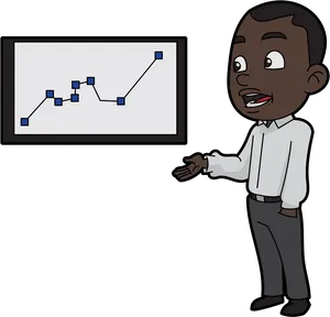 Business Presentation Growth Chart PNG Image