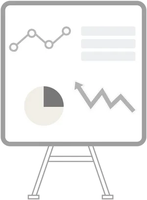 Business Presentation Whiteboard PNG Image