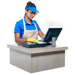 Busy Cashier Png 06292024 PNG Image