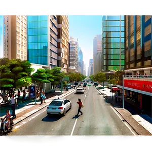 Busy City Street Png 47 PNG Image