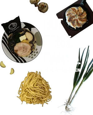 But First Ramen Advertisement PNG Image