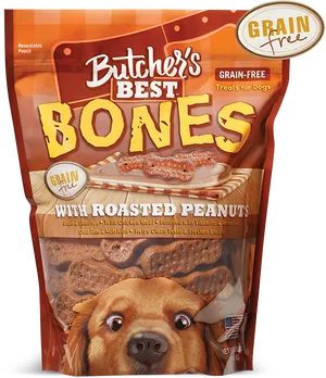 Butchers Best Bones Dog Treats Package PNG Image