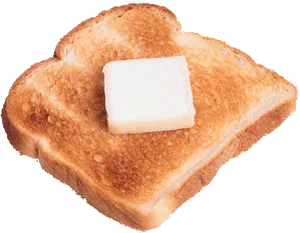 Buttered Toast Slice PNG Image