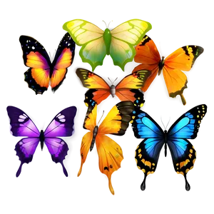 Butterfly Emoji C PNG Image