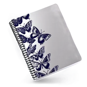 Butterfly Notebook Cover Png Aoa14 PNG Image