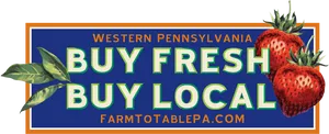 Buy Fresh Buy Local Western Pennsylvania Banner PNG Image