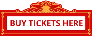 Buy Tickets Signage PNG Image