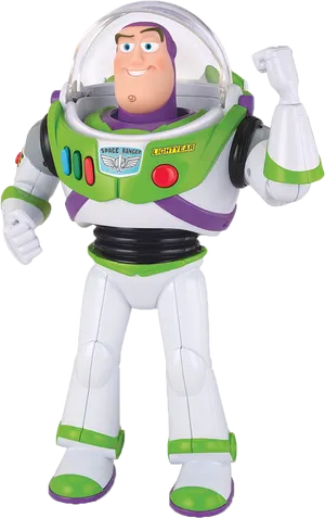 Buzz Lightyear Toy Standing Pose PNG Image