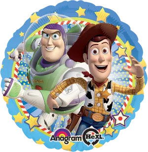 Buzzand Woody Toy Story Balloon PNG Image