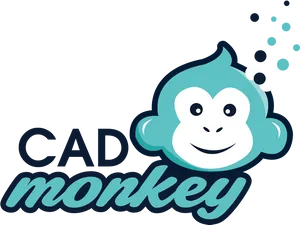 C A D Monkey Logo PNG Image