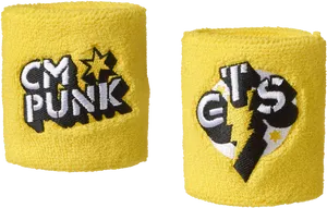 C M Punk Wristbands PNG Image