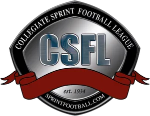 C S F L Collegiate Sprint Football League Logo PNG Image