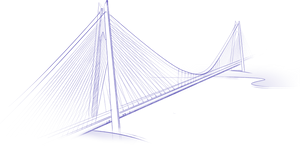 Cable Stayed Bridge Sketch PNG Image