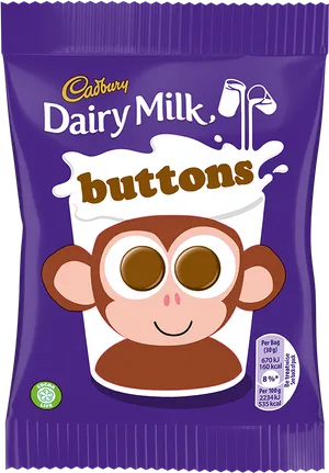 Cadbury Dairy Milk Buttons Package PNG Image