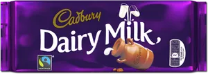 Cadbury Dairy Milk Chocolate Bar Packaging PNG Image