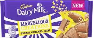 Cadbury Dairy Milk Marvellous Creations Banana Caramel Crisp PNG Image