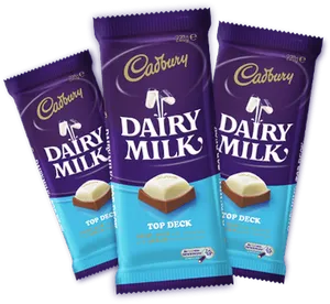 Cadbury Dairy Milk Top Deck Chocolate Bars PNG Image