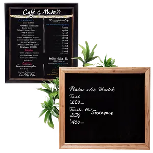 Cafe Menu Board Png 53 PNG Image