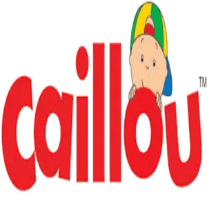 Caillou Logo Red Background PNG Image