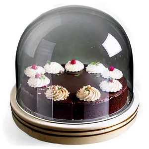 Cake Glass Dome Png 06282024 PNG Image