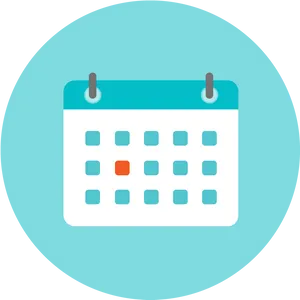 Calendar Icon Simple Design PNG Image