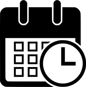 Calendarand Clock Icon PNG Image