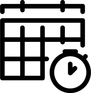 Calendarand Clock Icon PNG Image