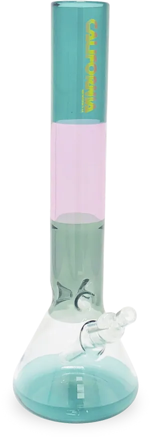 California Branded Glass Bong PNG Image