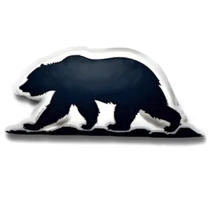 California State Bear Silhouette Png 06262024 PNG Image