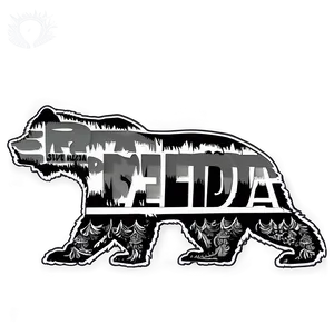 California State Bear Silhouette Png Fbq65 PNG Image