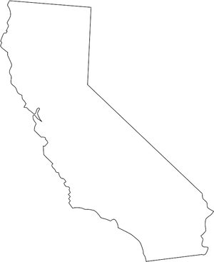 California State Outline PNG Image