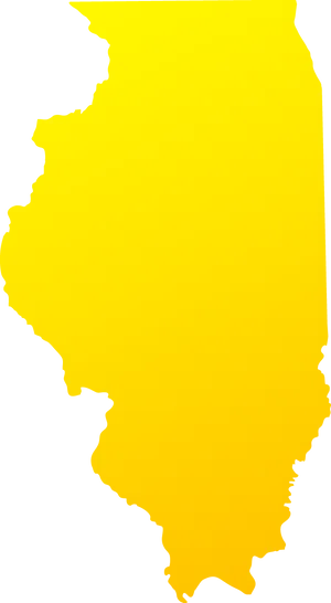 California State Outline Yellowon Blue Background PNG Image