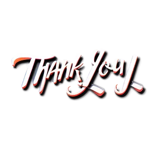 Calligraphy Thank You Stickers Png 80 PNG Image