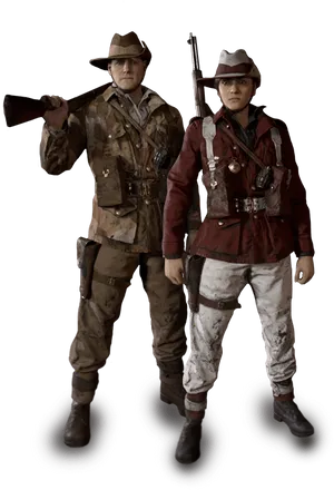 Callof Duty Characters Posing PNG Image