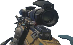 Callof Duty Sniper Rifle Aim PNG Image