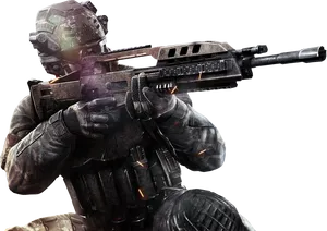 Callof Duty Soldier Readyfor Combat PNG Image