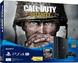 Callof Duty W W I I P S4 Pro Bundle PNG Image