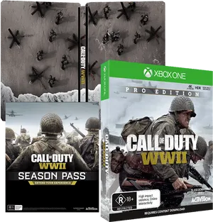 Callof Duty W W I I Season Pass Pro Edition Packaging PNG Image