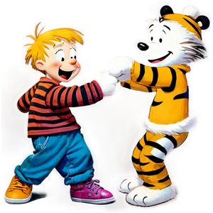 Calvin And Hobbes Dancing Png 69 PNG Image