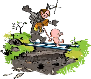 Calvinand Hobbes Imaginary Adventures PNG Image