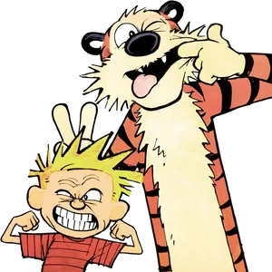 Calvinand Hobbes Mischief Makers PNG Image